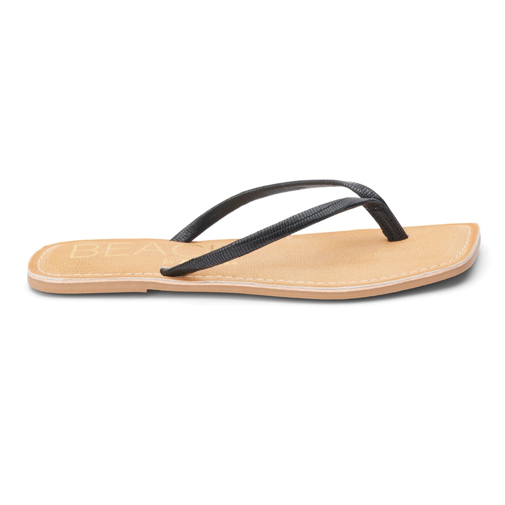 ПЛЯЖНЫЕ шлепанцы от Matisse Bungalow с принтом ящерицы женские черные повседневные сандалии BU 7690₽