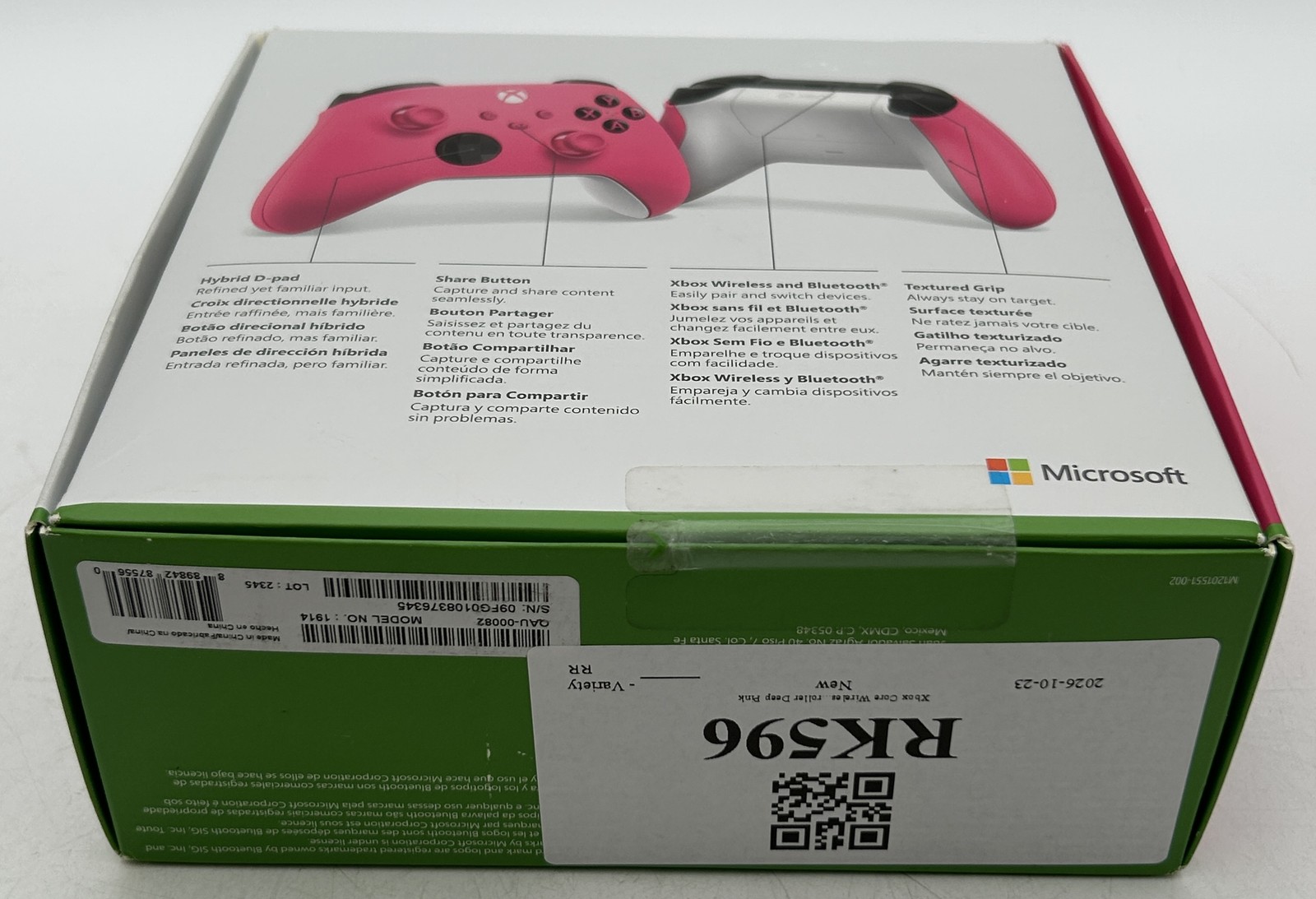 Control Inalámbrico Xbox Core Rosa Intenso, imagen 3