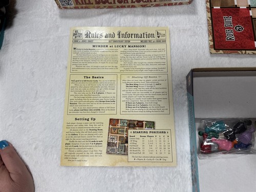 KILL DOCTOR LUCKY BOARD GAME COMPLETE DELUXE 19.5TH ANNIVERSARY EDITION - Picture 9 of 10
