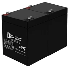 Mighty Max 12V 5AH SLA Replacement Battery for Razor Crazy Cart - 2 Pack
