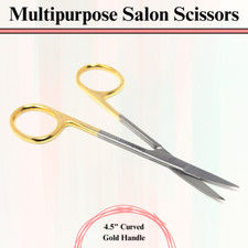 Stainless Steel Scissors 4.5" CRV for Facial Nail Hair Eyebrow Grooming Solution