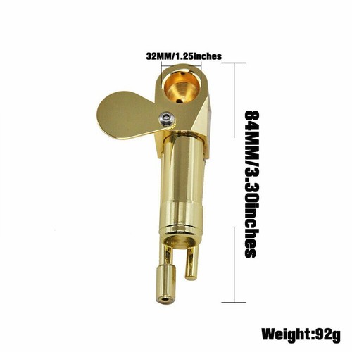 Solid Brass Tobacco Smoking Pipe Brass Chamber Bowl Hand Proto Pipes Hot - Picture 6 of 14