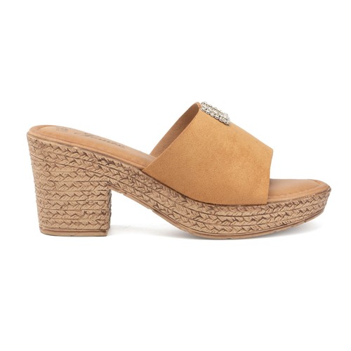 JOMIX Ciabatte Estive da Donna con Tacco Alto Pantofole Eleganti e Confortevoli - Imagen 26 de 28