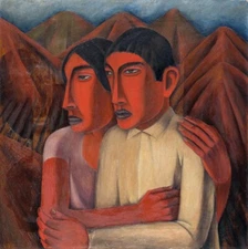 Man and Woman – Rufino Tamayo – 1926 – Mexican Modernist Expressionist Print