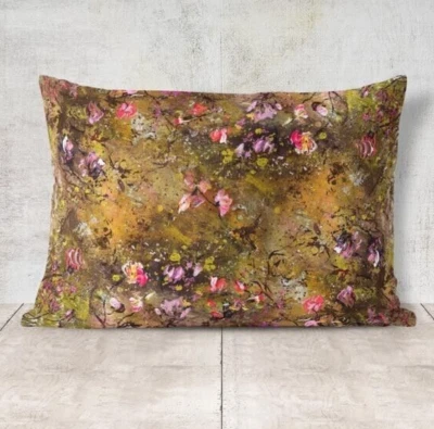 Decorative Floral pillow cover. 16x24" Farmhouse cushion cover. Decorpillow case - Image 1 of 4
