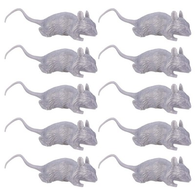  10 Pcs Realistic Rat Halloween Rats and Mice Simulation Mouse Prank Toys
