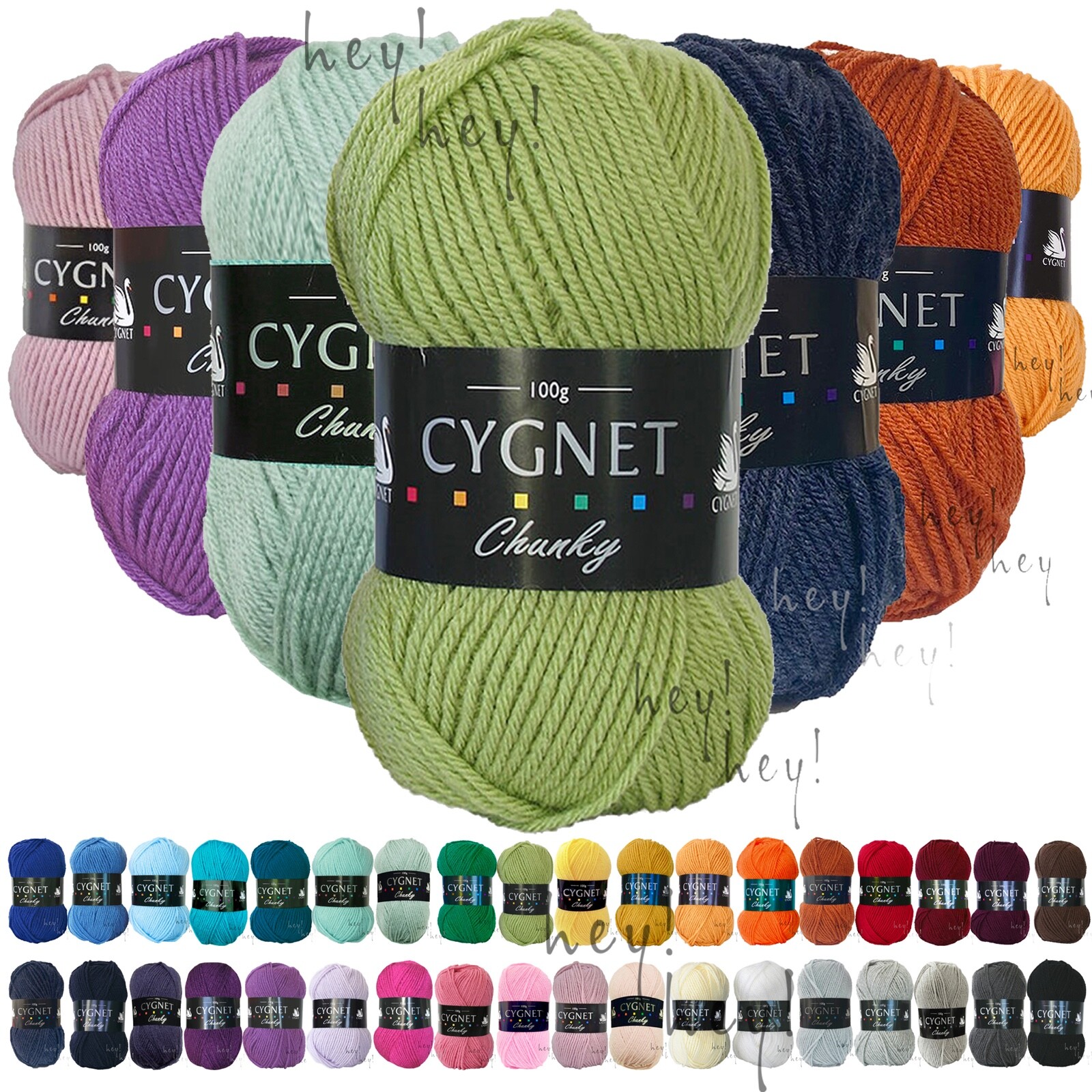 CHUNKY Yarn 100 Acrylic Knitting Crochet Wool 100g Ball eBay