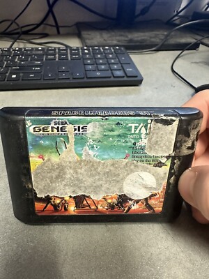 Space Invaders '91 (Sega Genesis, 1991) **Damaged Cartridge Only**