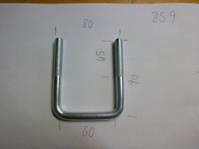 U-Bügel Bügelschraube Rechteckbügel M10X80...
