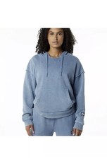 ALPHALETE Women  s Terry Oversized Hoodie - Celestial Blue ,Size XS
