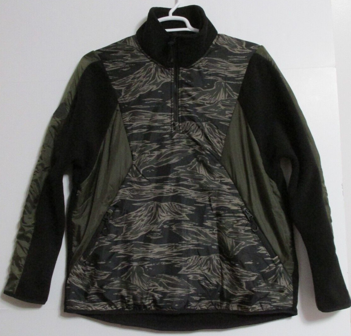 Men's Superdry Desert Alchemy Block 1/2 Zip Jacket Black/Olive Size XL image 6