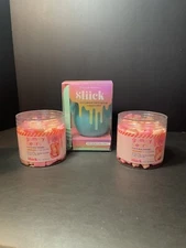 Sliick Salon Perfect 2 Gummy Bear Hard Wax Beads 1 Melting Cup Lot Home Waxing