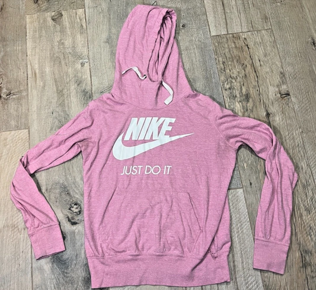 pink nike just do it hoodie