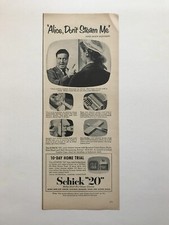 1953 Alice Don't Steam Me Jackie Gleason For Schick Shaver Vintage Print Ad