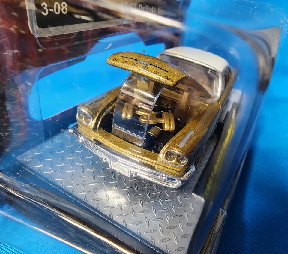 2008 M2 Machines Auto-Thentics 1:64 Die-Cast 1957 DeSoto Adventurer 08-32 NOS - Image 4 of 4