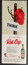 Vintage 1955 Carling Red Cap Ale Print Ad