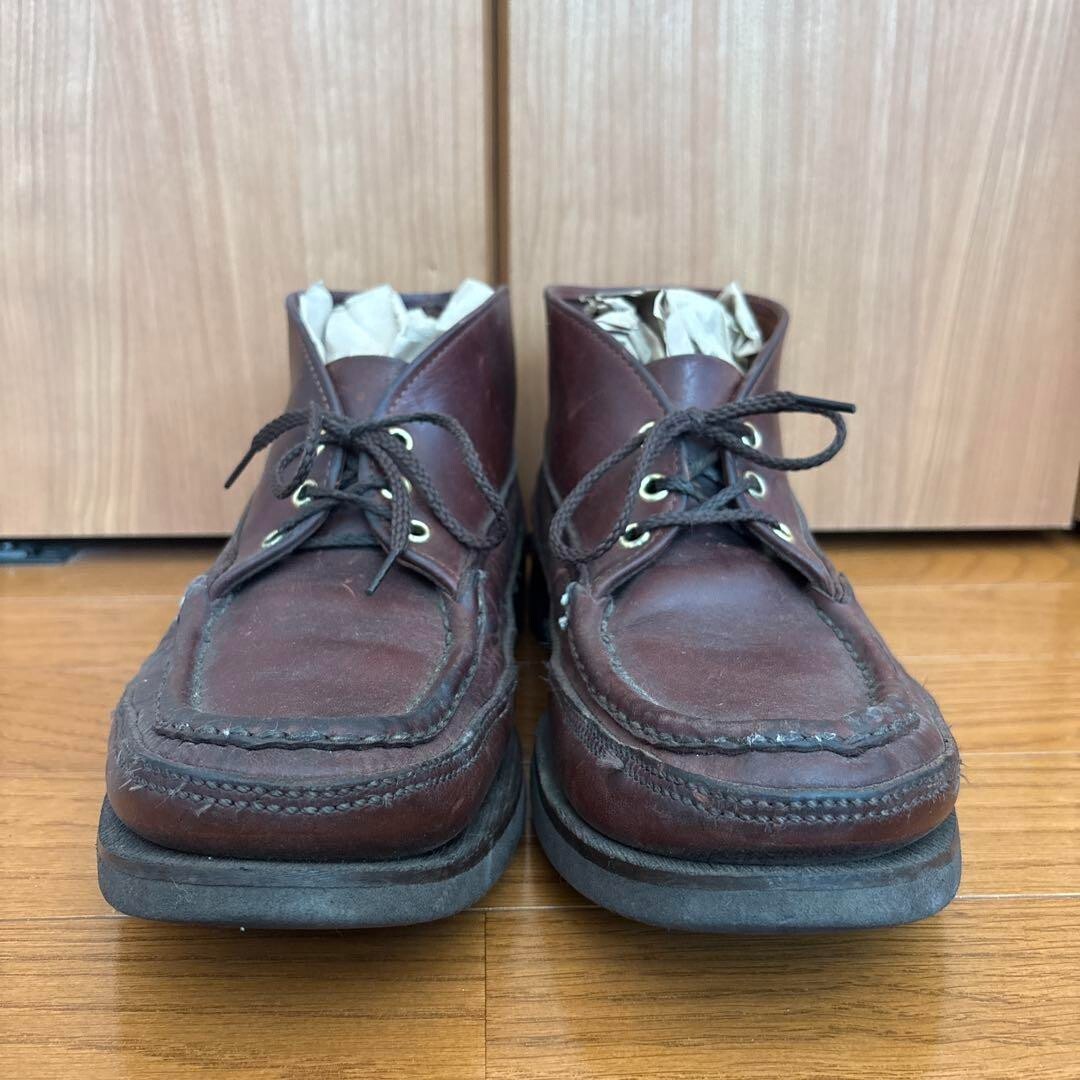 Russell Moccasin Sporting Clays Chukka Boots Brown Leather US 9.5E