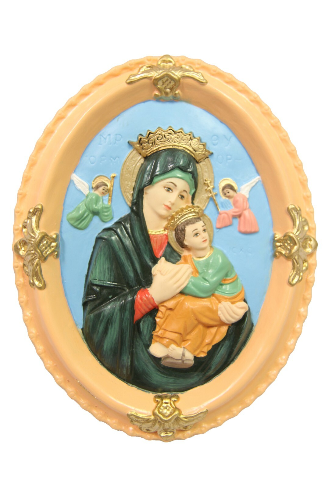 Our Lady of Perpetual Help Virgin Mary Plate Plaque Statue Vittoria ...