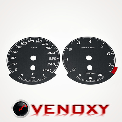 BMW E60 7500 RPM 260 KM/H - MPH Conversion Speedometer Discs