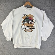 Vintage Striper Boats Sweatshirt Bass Fishing Sea swirl Stepped Attitude men’s L