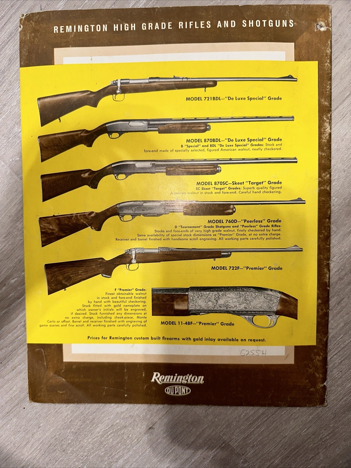 1956 Remington Sporting Arms Dealers Price List Catalog eBay