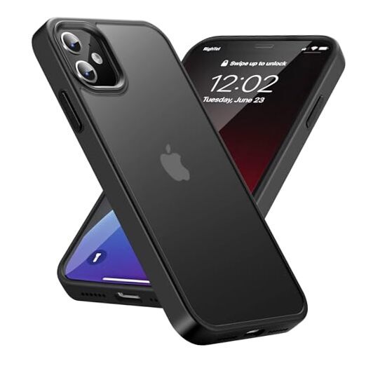 for iPhone 11 Phone Case, Shockproof for iPhone 11 Case, Military Frosted Black