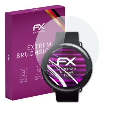 atFoliX Glasfolie für Amazfit Pace Displayfolie 9H Schutzpanzer