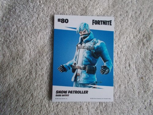 Panini: Fortnite 2021 "SNOW PATROLLER" #80 Outfit Trading card Series 3 - Picture 2 of 2