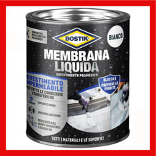 guaina liquida impermeabilizzante gomma per terrazzi tetti BOSTIK MEMBRANA 1 KG