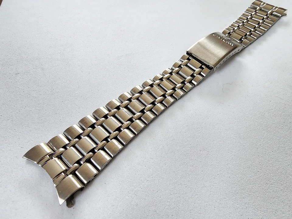 ENICAR BEADS OF RICE BRACELET 22MM CURVE End RARE Railroad fit enicar sherpa. - Image 4 of 4