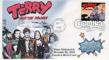 AO-3000r,1995, Comic Strip Classics, FDC, Add-on Cachet, Pictorial Postmark, Ter