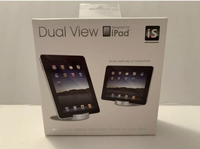 Dual View iPad Stand - Heavy Aluminum With Dual Views - New