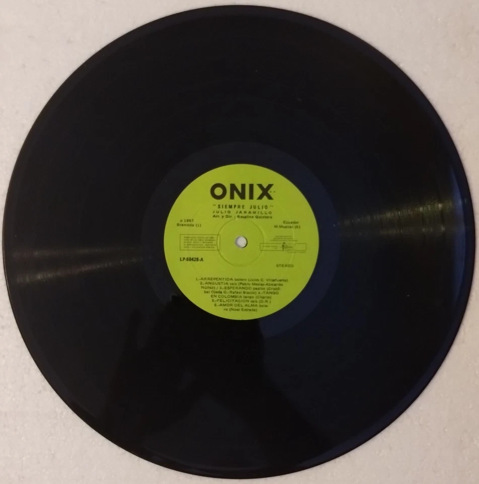 VERY RARE IMPORT JULIO JARAMILLO SIEMPRE JULIO 3 LP VINYL ONIX LP-60428 VG+-VG - Image 3 of 4