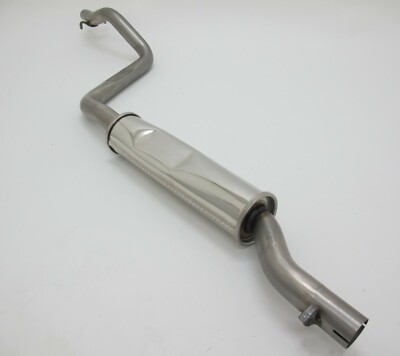 Novus Classic Edelstahl Mittelschalldämpfer passend für Golf 1 Cabrio / Scirocco