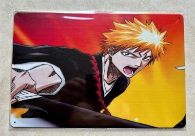 JAPANISCHER ANIME BLEACH MANGA ICHIGO KUROSAKI BLECHSCHILD MAN CAVE 20x30cm