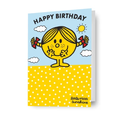 DANILO PROMOTIONS LTD Birthday Card Mr Men & Little Miss Sunshine Birthday Card Includes Envelope