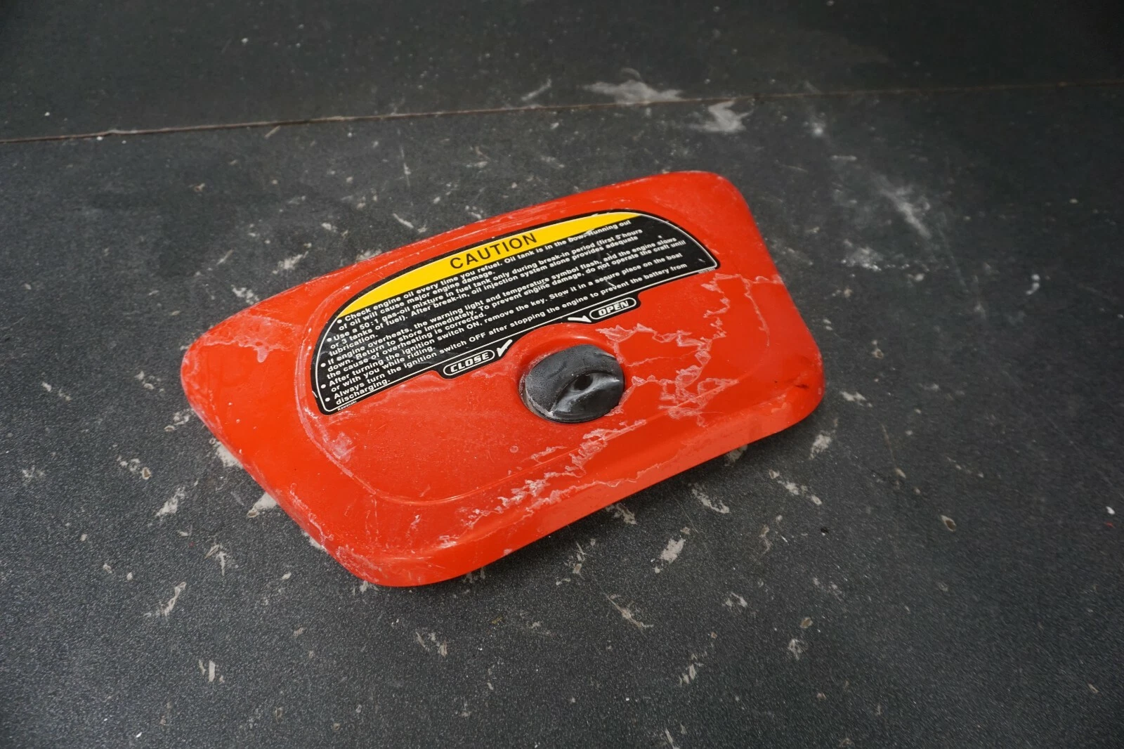 1999 Kawasaki 1100 STX Jetski OEM Center Storage Compartment Cover Lid Door RED