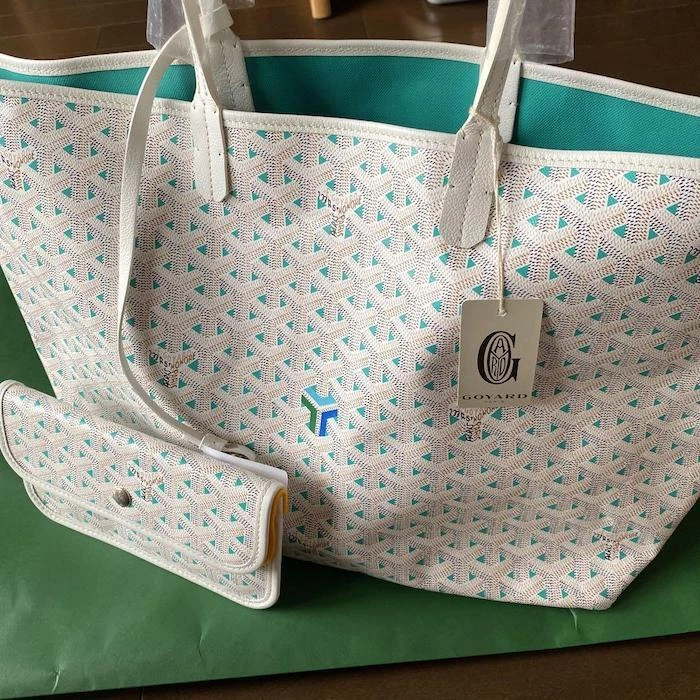 goyard st louis tote green