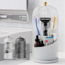 Toothbrush Holders with Sliding Lid for Bathroom Counter Organizer, Tooth Brush