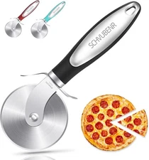 SCHVUBENR Premium Pizza Cutter - Stainless Steel Wheel - Easy... 