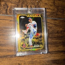 Nolan Ryan 2024 Topps Chrome Gilded  Gold /99 HOF California Angels autographed