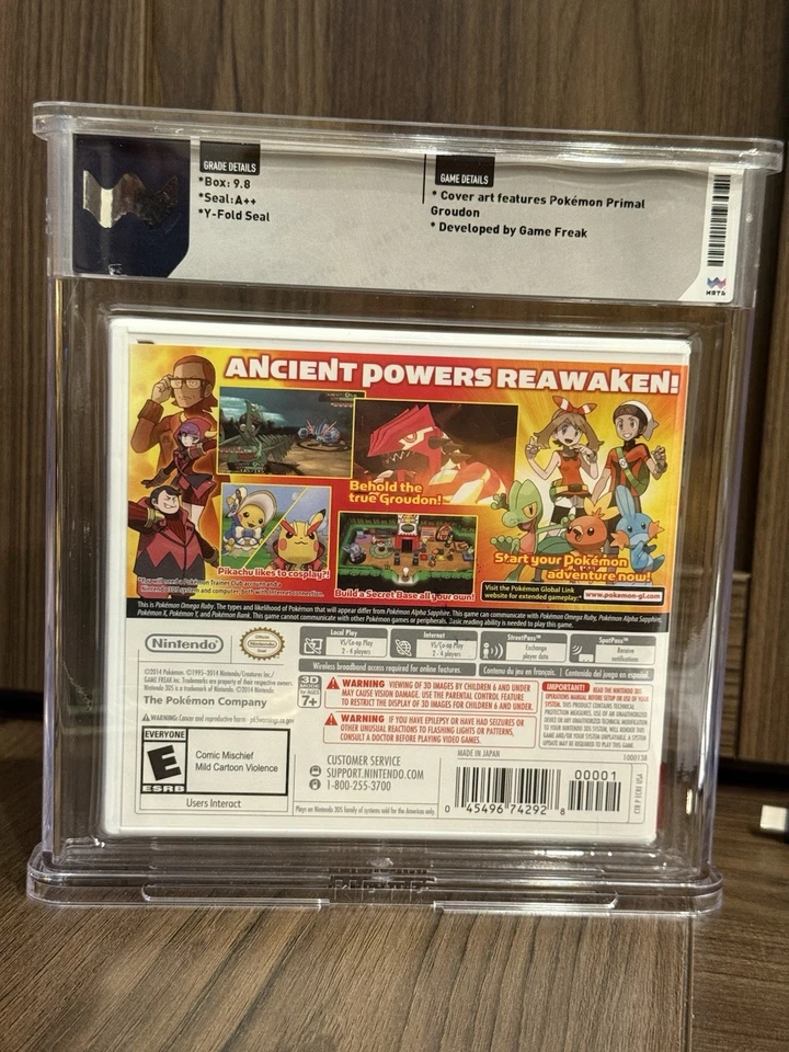 Pokemon Omega Ruby for Nintendo 3DS - WATA graded slab 9.8 A++ - Image 2 of 2