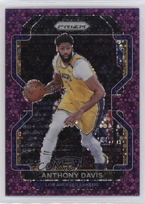 2021-22 Panini Prizm Fast Break Purple Prizm 59/75 Anthony Davis #53 hs9