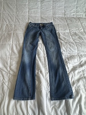 Womens Red Camel Denim Jeans Size 5 Regular Boot Cut