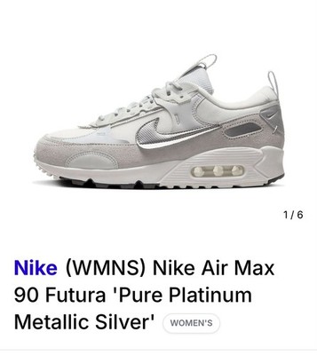 Wmns Nike Air Max 90 Futura Pure Platinum Size US:12 UK:9.5 | eBay