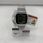 Vintage Timex Indiglo Digital Watch Silver Tone Metal Expansion Band Retro