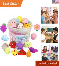 Cute 24pcs Mochi Squishies - Fun Stress Relievers and Easter Basket Stuffers