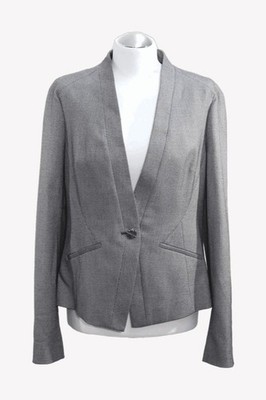 Ted Baker Damen Blazer Gr. 40 (Ted Baker 4) Grau  Jacket Blazer Businessjacke