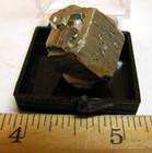 GOLDEN PYRITE THUMBNAIL IN CASE CUBIC MURO DE AGUQAS LA RIOGA SPAIN #159 — photo 6