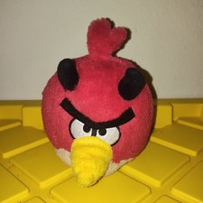 Angry Birds Devil Red Bird Plush w/Horns  Tail 2011 Rovio Commonwealth No Sound